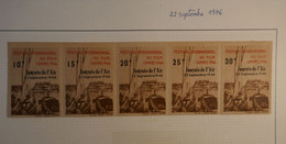 C1 FRANCE  RARE   BELLE   BANDE NEUVE DE TIMBRE VIGNETTE FESTIVAL DE CANNES 1946  JOURNEE DE L AIR - 1927-1959 Mint/hinged