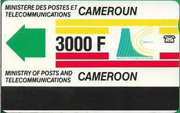 Cameroon - Intelcam - Autelca - Definitive Card, New Logo, WITH Notch, 3.000FCFA, Used - Kameroen