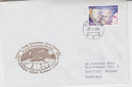 Iceland  Cover European Arctic Stratosphere Ozone Experiment  Ca Keflavik 28.1.1993 (AT219) - Stations Scientifiques & Stations Dérivantes Arctiques