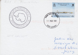 British Antarctic Territory (BAT) Ca RRS Ernest Shackleton Card Ca Port Lockroy 11 MAR 2001 (AT220) - Covers & Documents