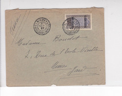 1 Timbre   50 C  Sur Enveloppe    Territoire Du Niger Année 1927   Destination  Nîmes Gard - Storia Postale