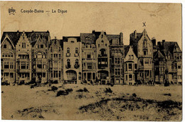Coxyde-Bains La Digue Circulée En 1931. - Koksijde