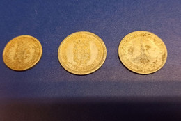 FRANCE - Lot De 3 Monnaies De 1922 - 5 Centimes Et 10 Cts De Chatellerault (86) - Et 10 Cmes Royan (17) En Aluminium - Sonstige & Ohne Zuordnung