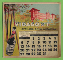 Vidago - Calendário De 1958 - Publicidade - Calendar. Chaves. Vila Real. Portugal. - Grand Format : 1941-60