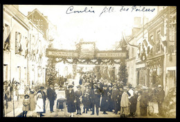 Cpa Carte Photo Conlie Fête Des Poilus Datée 1920 -- Hommage Aux Braves   AOUT22-45 - Conlie
