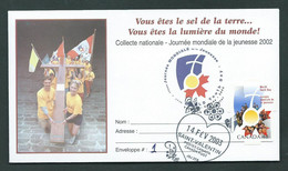World Youth Day - Unique Cover # 1957 - Cancel Saint-Valentin 14 Fev. 2003 - Enveloppes Commémoratives