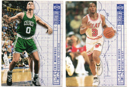 2 Cartes Pamini Club Basket Ball *  N;373 Eric Montross Boston Celtics  & 385 Khalid Reeves  Miami Heat *  USA - Basketball