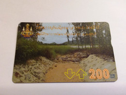 Thailand  - L&G - Kings Projekt Landscape   200 Baht 624D   Rare Card - Thaïland
