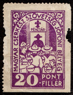 SCOUT SCOUTS - LABEL CINDERELLA VIGNETTE Coupon Voucher Point FILLÉR Money - 1930 Hungary - USED - Usati