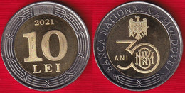 Moldova 10 Lei 2021 "National Bank" BiMetallic UNC - Moldavië