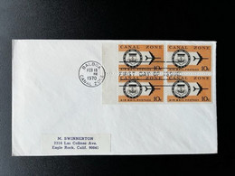 CANAL ZONE 1970 FDC AIRMAIL 18-02-1970 - Zona Del Canale / Canal Zone