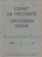 Romania - Sibiu - Carnet De Frecventa - Latogatasi Konyv - Emeric I. Imre - Profesor Emil Fischer - Diploma & School Reports
