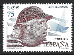 ESPAGNE. N°3351 De 2001.  Rafael Alberti. - Ecrivains