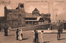 Liège - Exposition Universelle De 1905 - Arênes Liégeoises - Carte Officielle De L'exposition , Cachet Au Dos - Belgique - Liege