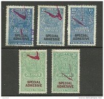 INDIA Special Adhesive Tax Steuermarken O - Dienstmarken