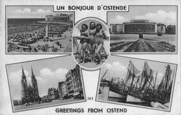 Oostende - Ostende - Ostend - Un Bonjour De La Ville - Pin Up - Belgique Belgium - Oostende