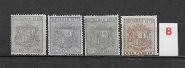 LOTE 2173A  /// CUBA     EDIFIL Nº: 31/34 NSG/*MH    ¡¡¡ OFERTA - LIQUIDATION - JE LIQUIDE !!! - Cuba (1874-1898)