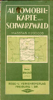 Automobil-karte Vom Schwarzwald Masstab 1/200.000. - Collectif - 0 - Mapas/Atlas