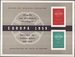 Europa CEPT 1959 Belgique - Belgium - Belgien Y&T N°DP1111 à 1112 - Michel N°PD1154 à 1155 *** - 1959