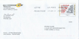 PAP De Service Phil@poste - Lot G4K/10M170 - Timbre Premier Jour Monde 50 G - Budapest Invitation Premier Jour - Prêts-à-poster:Stamped On Demand & Semi-official Overprinting (1995-...)