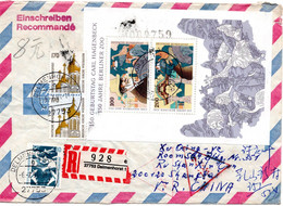 62435 - Bund - 1994 - Hagenbeck-Block MiF A R-LpBf DELMENHORST -> SHANGHAI (China) - Cartas & Documentos