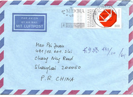 62452 - Bund - 2001 - 300Pfg Handwerkskammern EF A LpBf BRIEFZENTRUM 04 - MIDORA ... -> SHANGHAI (China) - Briefe U. Dokumente