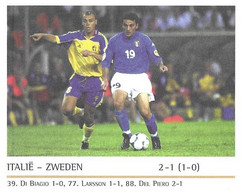 PAYS BAS FOOTBALL CHAMPIONNAT D EUROPE 2000 - MATCH A EINDHOVEN ITALIE SUEDE- 1ER JOUR  ILLUSTRE LE 19 JUIN 2000, - Briefe U. Dokumente