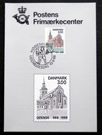 Denmark 1988  Church   église  Kirche   MiNr.917 FDC ( Lot Ks - FDC
