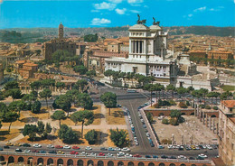 Postcard Italy Rome Archeological Zone 1988 - Altare Della Patria