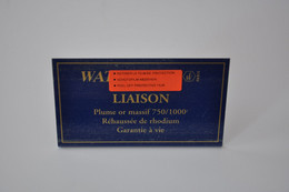 Plaque En Métal Revendeur 'Waterman - Liaison' - Targhe Smaltate (a Partire Dal 1961)