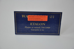 Plaque En Métal Revendeur 'Waterman - Etalon' - Plaques émaillées (après 1960)