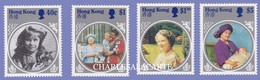 HONG KONG 1985  LIFE & TIMES OF QUEEN MOTHER  S.G. 493-496  U.M - Unused Stamps