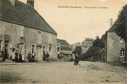 Clefmont * Poste Et Rue Du Château * Villageois - Clefmont