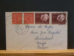 101/721LETTRE SUEDE POUR LA BELG  1967 - Storia Postale