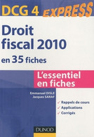 Droit Fiscal DCG 4 2010 De Emmanuel Disle (2010) - Boekhouding & Beheer