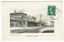 CPA - 76 - DARNETAL - La Gare - SNCF - Chemin De Fer ***J. Jasson Tabacs*** - Darnétal