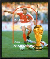 MALDIVES  BF 171  * *    ( Cote 7.50 E )  Cup 1990    Football  Soccer Fussball Autriche - 1990 – Italie