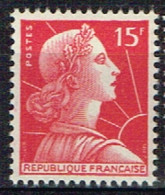 FR55 - FRANCE N° 1011 Neuf** - 1955-1961 Marianne Van Muller