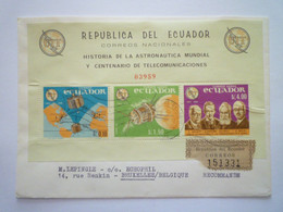 2022 - 4528  BLOC  CENTENAIRE Des TELECOMMUNICATIONS  -  ENVOI Recommandé  1966   XXX - Ecuador