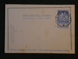 BI 35  BELGIQUE  BELLE CARTE ENTIER  1890 CACHET OCTOGONAL + AFFR. INTERESSANT - Other & Unclassified