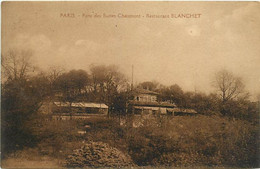 Delcampe - - Dpts Div.-ref-BG613- Paris - Parc Des Buttes Chaumont - Restaurant Blanchet - Restaurants - - Paris (19)