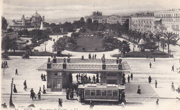 CPA NICE Vue Du Casino Tramway Animé - Schienenverkehr - Bahnhof