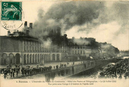 Rennes * L'incendie Du Palais Du Commerce * Hôtel Des Postes Et Télégraphes * 29 Juillet 1911 * Catastrophe - Rennes