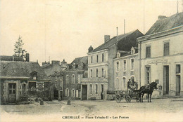 Chemillé * La Place Urbain II * Vue Sur La Poste * Attelage - Chemille