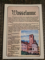 Carte WASSELONE Tableau Par R.A. BOUR - Wasselonne