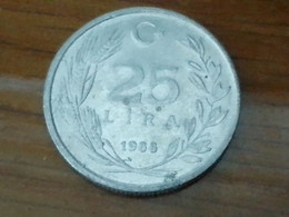 TÜRKİYE -25 TL.- 1988 - Turquie