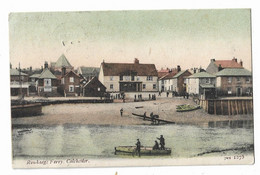 Postcard, Essex, Colchester, Rowhedge Ferry, Boats, Quay, Harbour, House, 1905. - Colchester