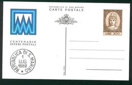 CLG395 - CENTENARIO INTERI POSTALI - FDC STORIA POSTALE LIRE 300 - Lettres & Documents