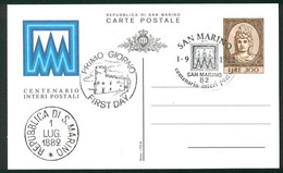 CLG396 - CENTENARIO INTERI POSTALI - FDC STORIA POSTALE LIRE 300 - Storia Postale