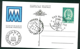 CLG397 - CENTENARIO INTERI POSTALI - FDC STORIA POSTALE LIRE 200 - Brieven En Documenten